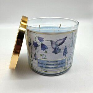 Fresh Spring Morning Scented 3-Wick Candle Bath & Body Works NEW SEE DESCRIPTION